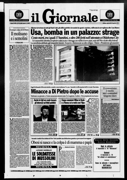 Il giornale : quotidiano del mattino